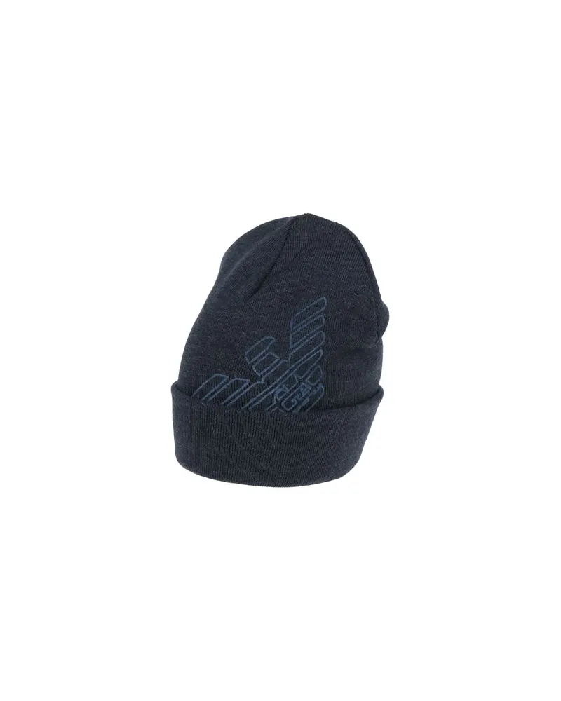 Emporio Armani ACCESSOIRES - Mützen & Hüteauf YOOX.COM Marineblau