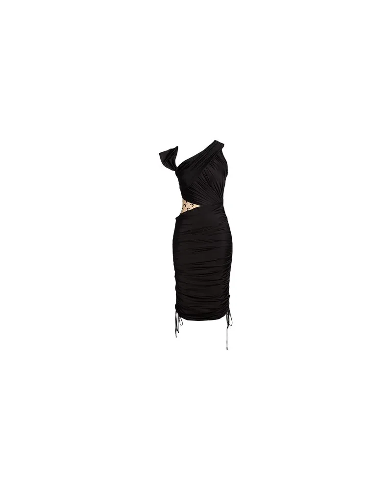 Marine Serre KLEIDER - Midi-Kleiderauf YOOX.COM Schwarz