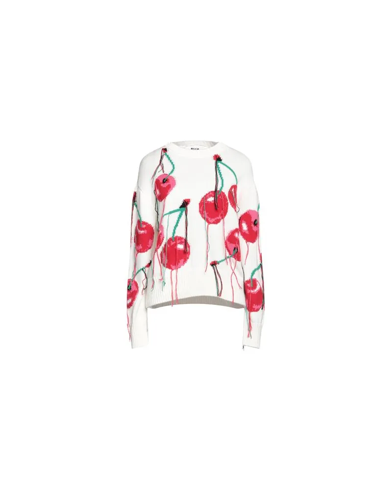 MSGM STRICKWAREN - Pulloverauf YOOX.COM Weiß
