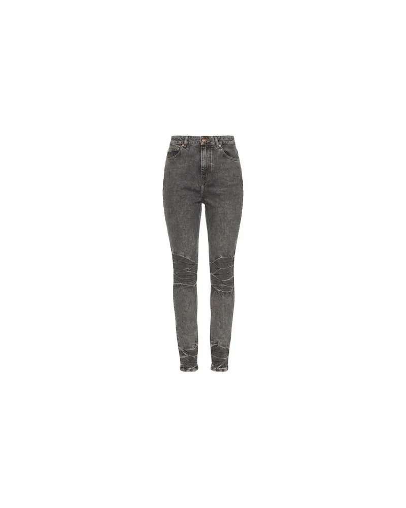 Ganni HOSEN & RÖCKE - Jeanshosenauf YOOX.COM Schwarz