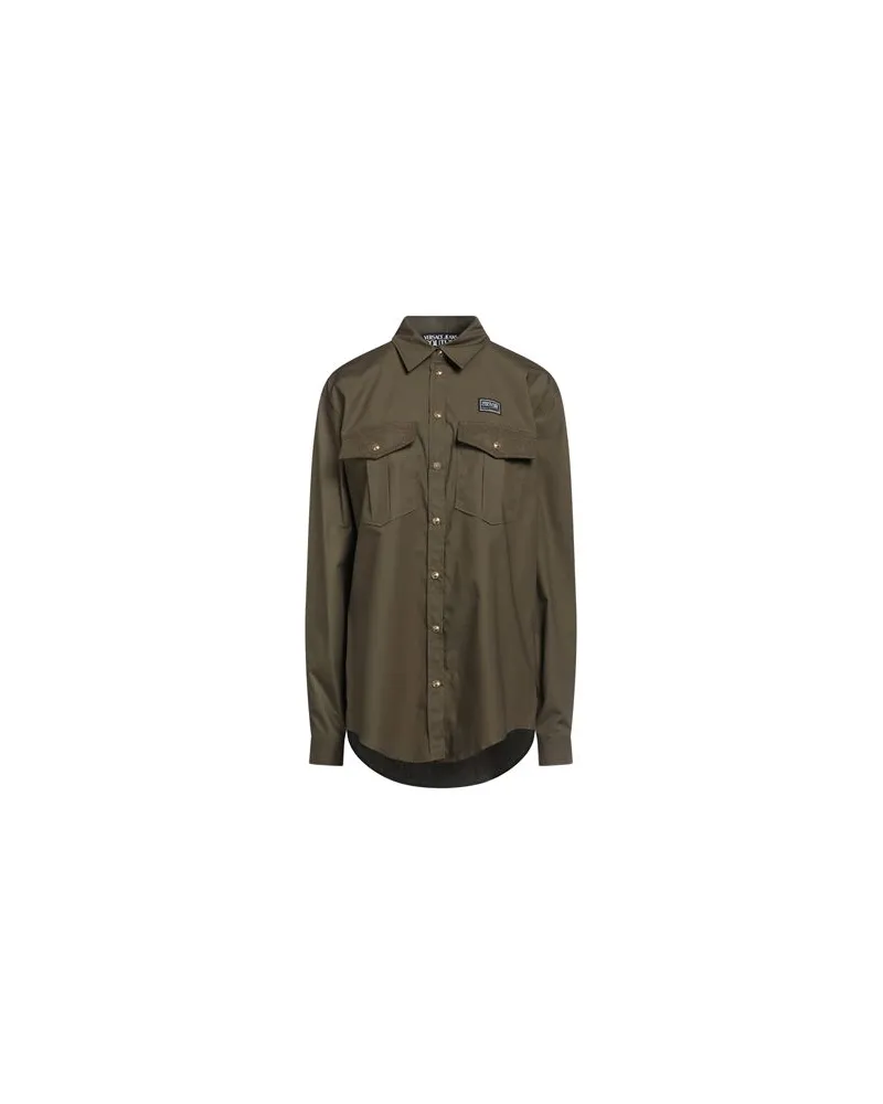 Versace Jeans TOPS - Hemdenauf YOOX.COM Militärgrün