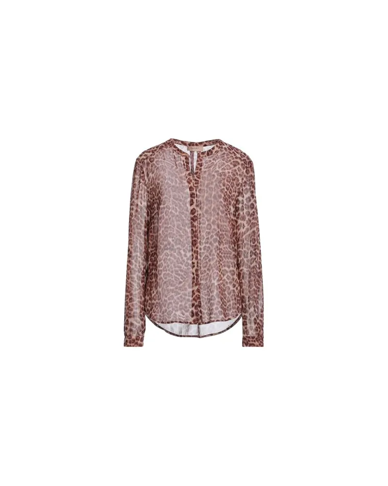 Twin-Set TOPS - Hemdenauf YOOX.COM Braun