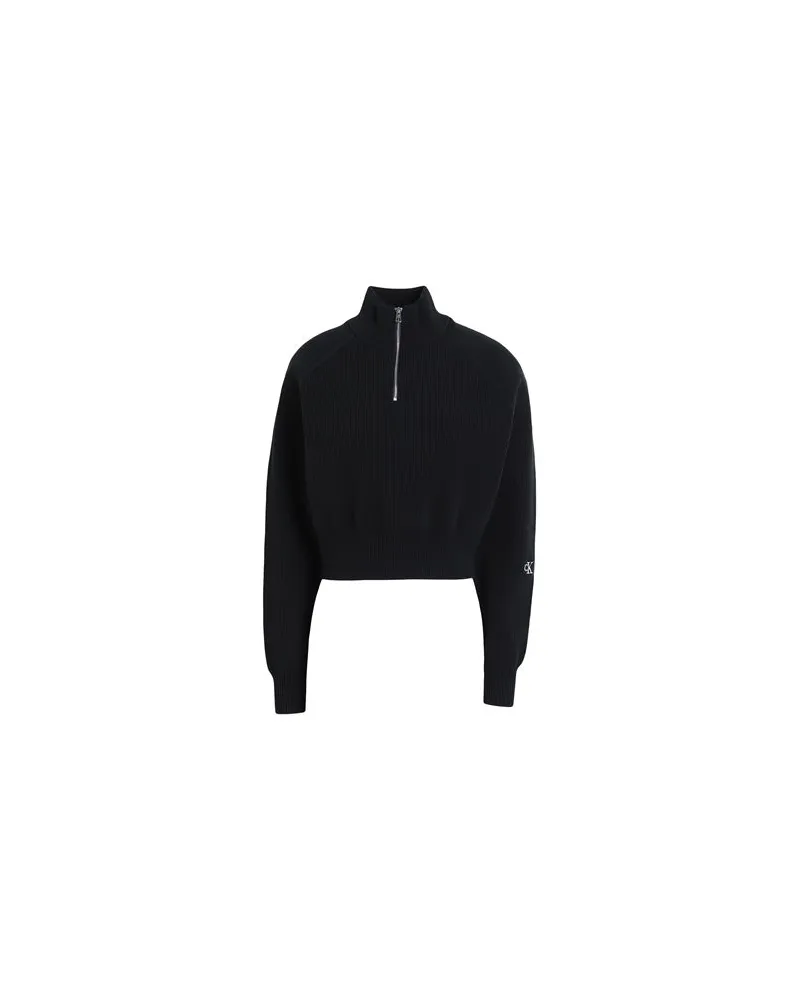 Calvin Klein STRICKWAREN - Rollkragenpulloverauf YOOX.COM Schwarz
