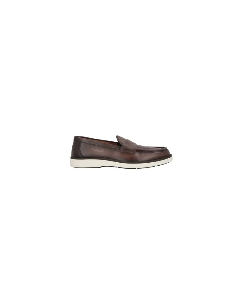 Santoni SCHUHE - Mokassinsauf YOOX.COM Dunkelbraun