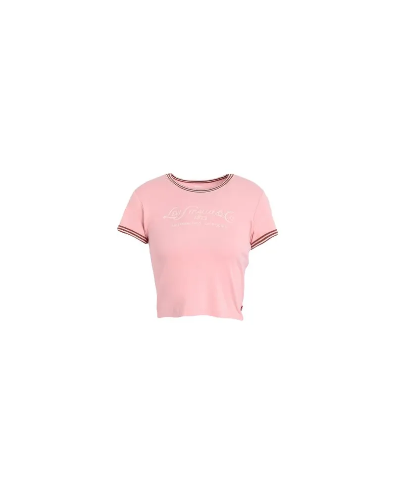 Levi's GRAPHIC RINGER MINI TEE  - TOPS - T-shirtsauf YOOX.COM Rosa