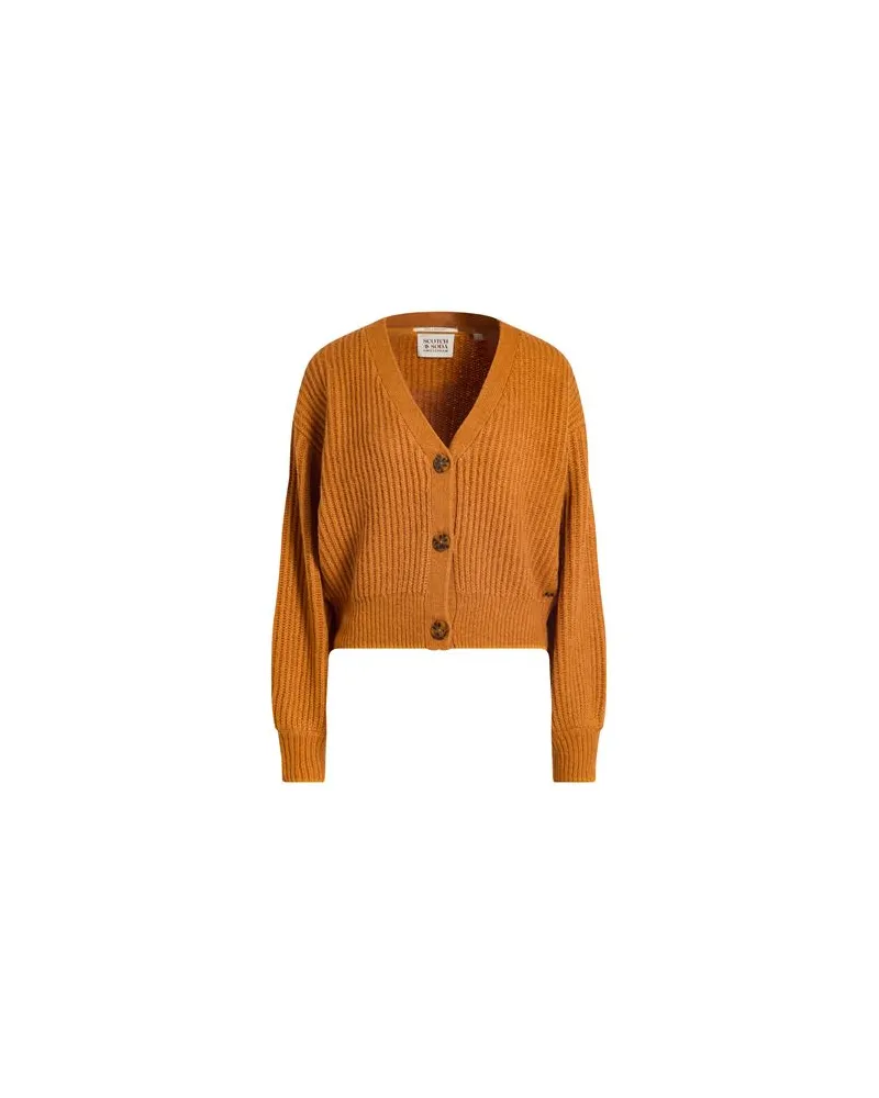 Maison Scotch STRICKWAREN - Strickjackenauf YOOX.COM Senf