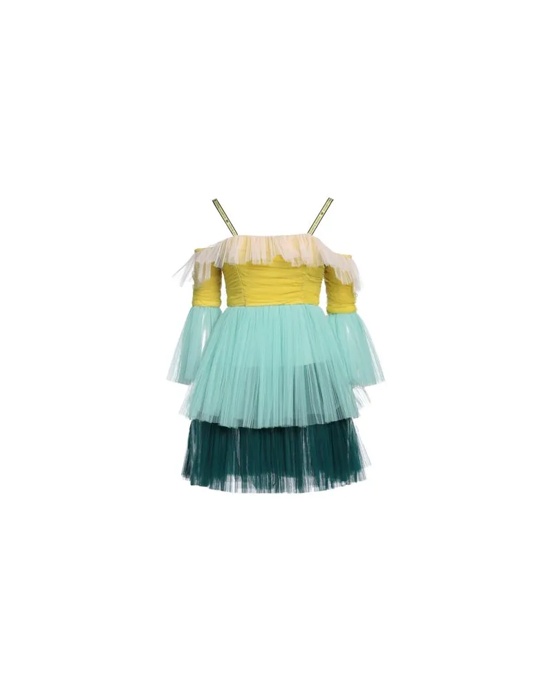 Elisabetta Franchi KLEIDER - Mini-Kleiderauf YOOX.COM Senf