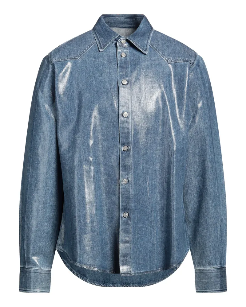 Maison Margiela Jeanshemd Blau