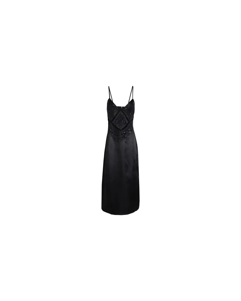 Topshop KLEIDER - Midi-Kleiderauf YOOX.COM Schwarz