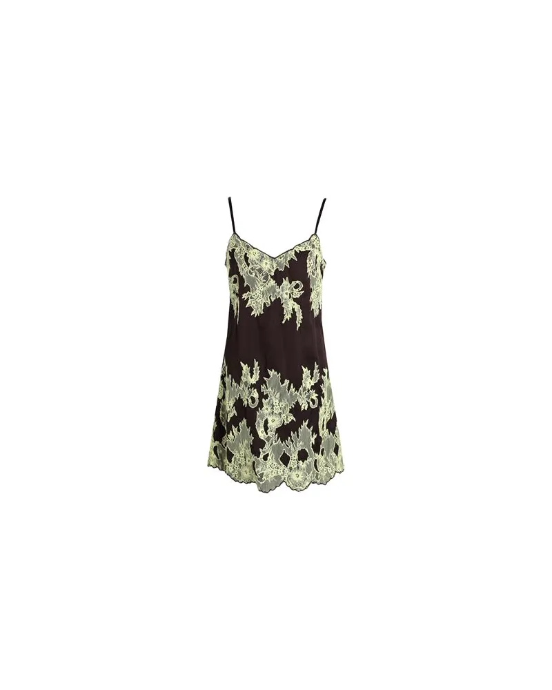 Topshop KLEIDER - Mini-Kleiderauf YOOX.COM Dunkelbraun