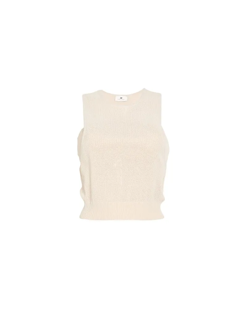 Elisabetta Franchi TOPS - Topsauf YOOX.COM Cremeweiß