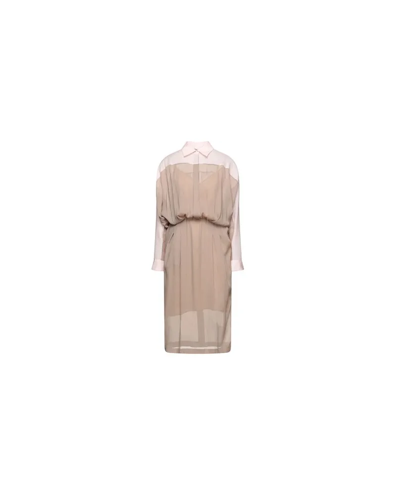 AGNONA KLEIDER - Midi-Kleiderauf YOOX.COM Hellbraun