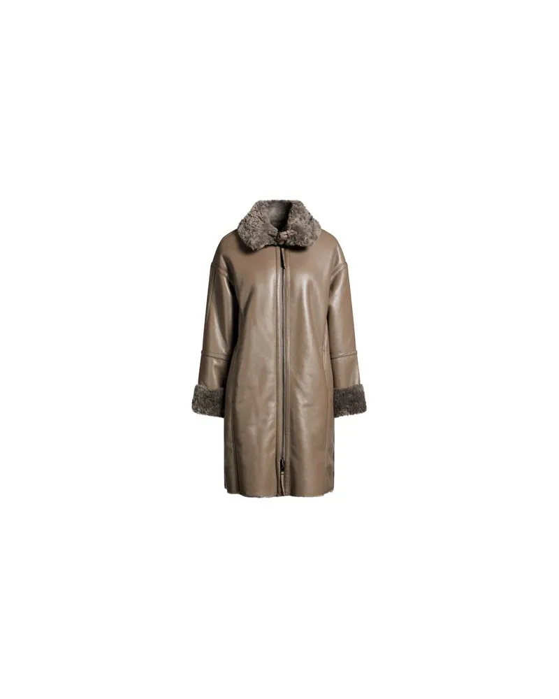 Maliparmi JACKEN & MÄNTEL - Shearling- & Kunstfellauf YOOX.COM Grau