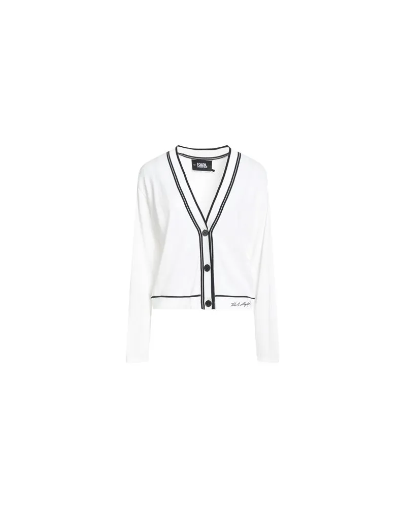 Karl Lagerfeld STRICKWAREN - Strickjackenauf YOOX.COM Weiß