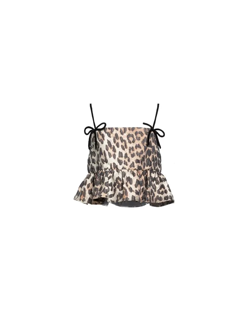 Ganni TOPS - Topsauf YOOX.COM Beige