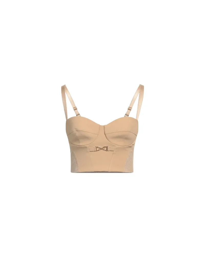 Elisabetta Franchi TOPS - Topsauf YOOX.COM Beige