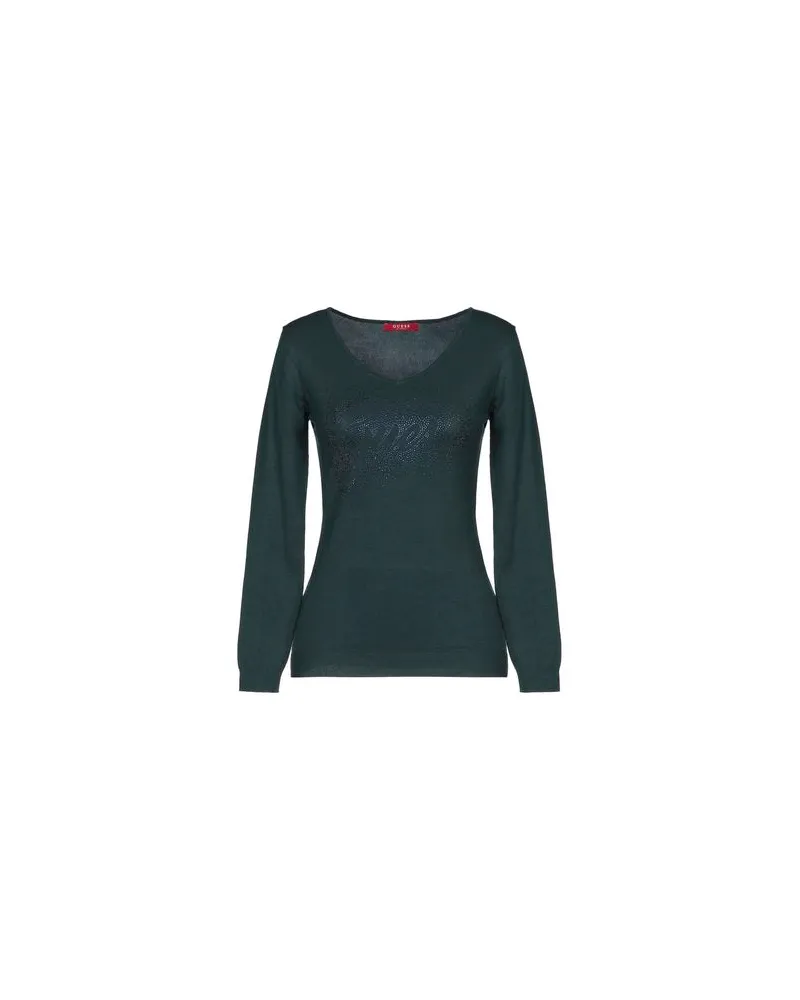 Guess STRICKWAREN - Pulloverauf YOOX.COM Dunkelgrün