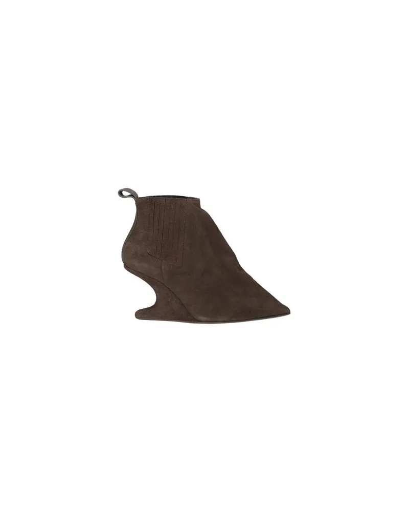 Rick Owens SCHUHE - Stiefelettenauf YOOX.COM Schokobraun