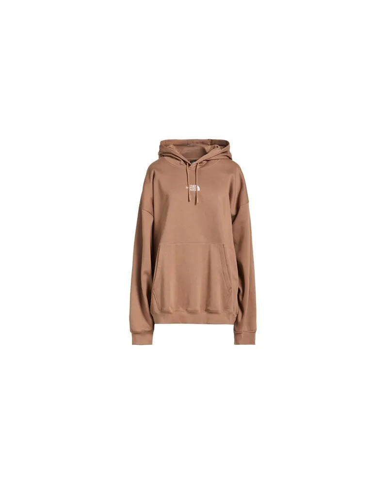 The North Face W ESSENTIAL OVERSIZE HOODIE  - TOPS - Sweatshirtsauf YOOX.COM Hellbraun