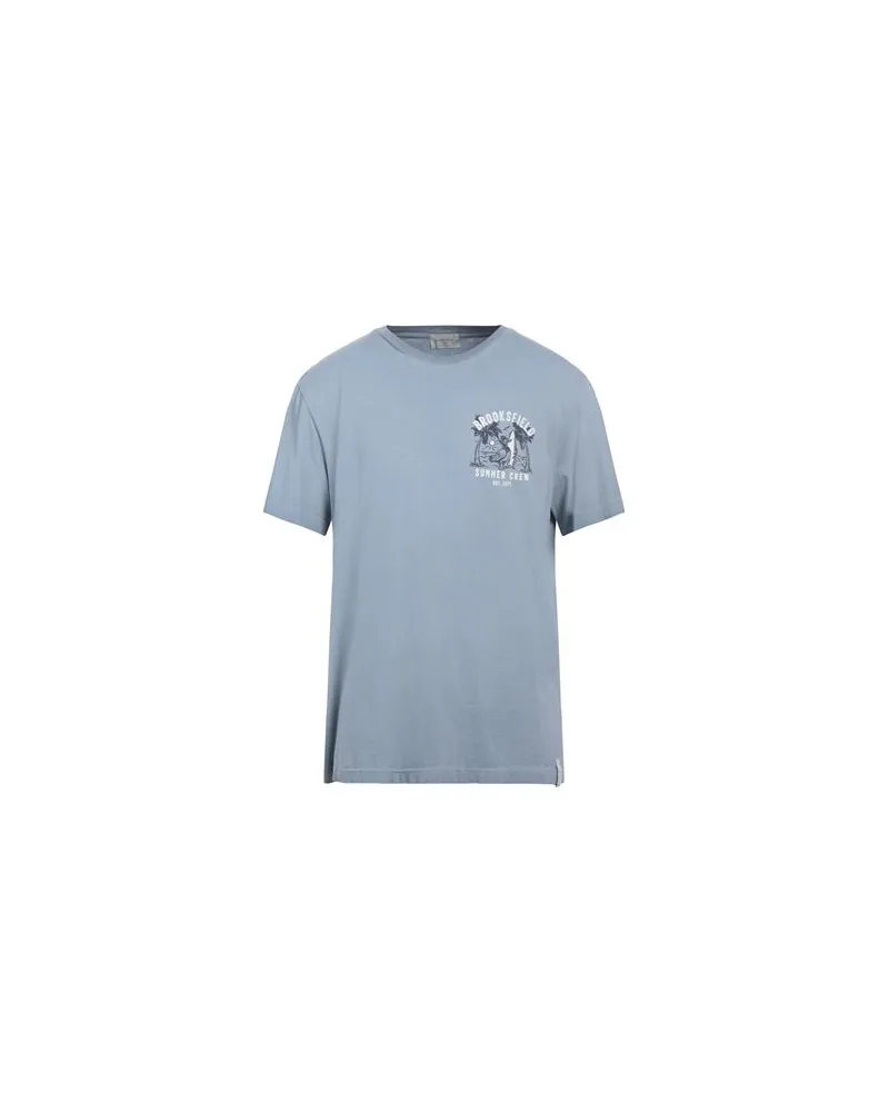 Brooksfield TOPS - T-shirtsauf YOOX.COM Hellblau