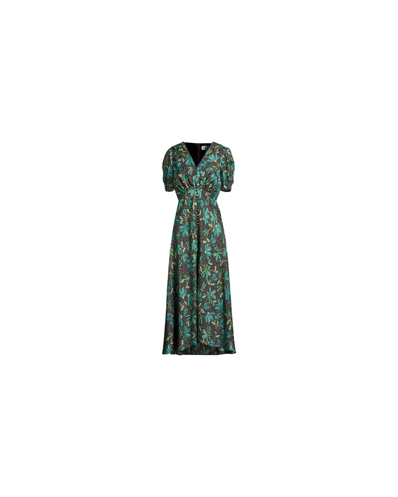 Saloni KLEIDER - Midi-Kleiderauf YOOX.COM Smaragdgrün