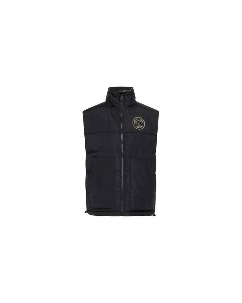Versace Jeans JACKEN & MÄNTEL - Westenauf YOOX.COM Schwarz