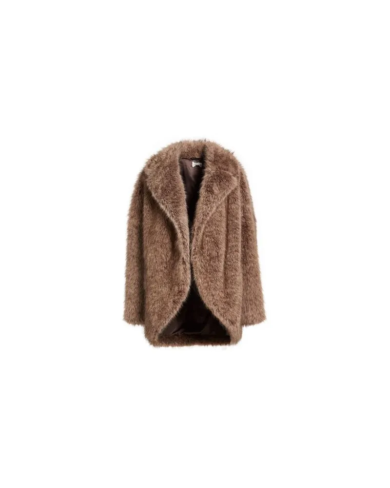 P.A.R.O.S.H. JACKEN & MÄNTEL - Shearling- & Kunstfellauf YOOX.COM Maulwurfsgrau