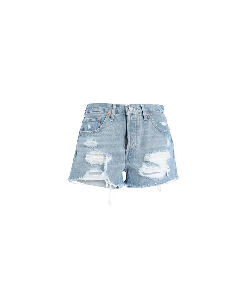 Levi's 501® ORIGINAL SHORT WORN IN  - HOSEN & RÖCKE - Jeansshortsauf YOOX.COM Blau