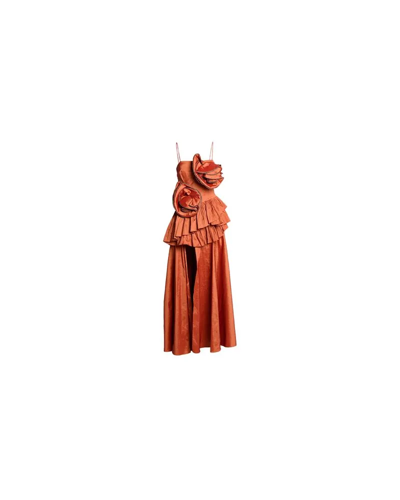 W Les Femmes By Babylon KLEIDER - Maxi-Kleiderauf YOOX.COM Rostrot