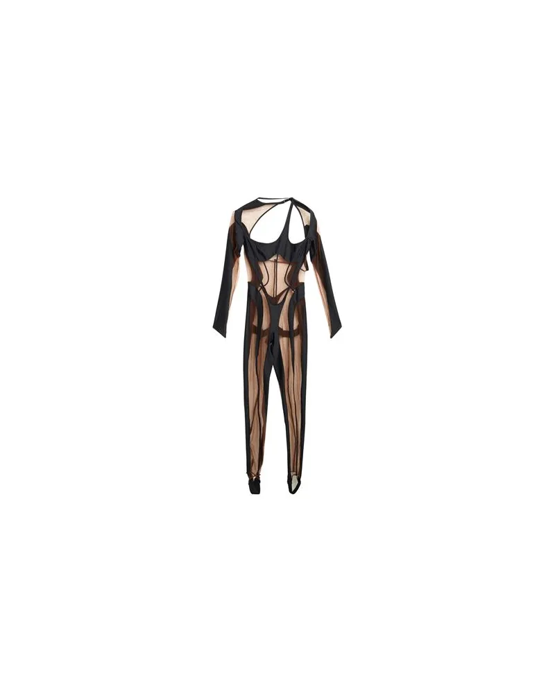 Thierry Mugler OVERALLS - Jumpsuitsauf YOOX.COM Schwarz