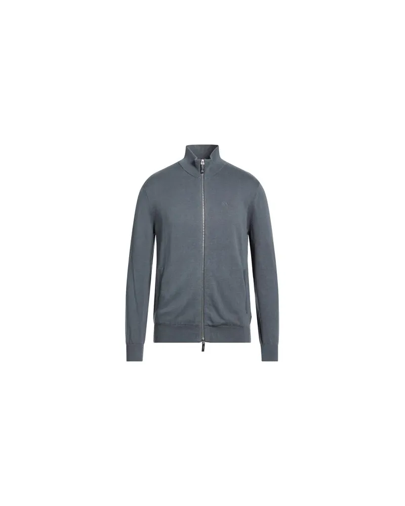 Armani Exchange STRICKWAREN - Strickjackenauf YOOX.COM Taubenblau
