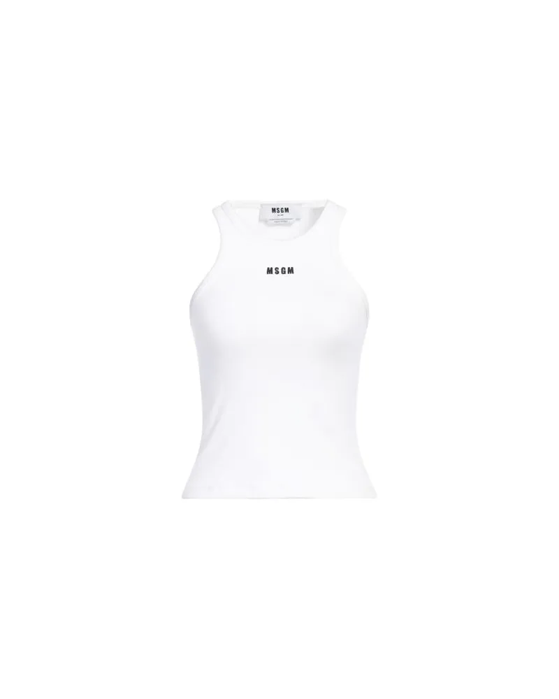 MSGM TOPS - Tank Topsauf YOOX.COM Weiß