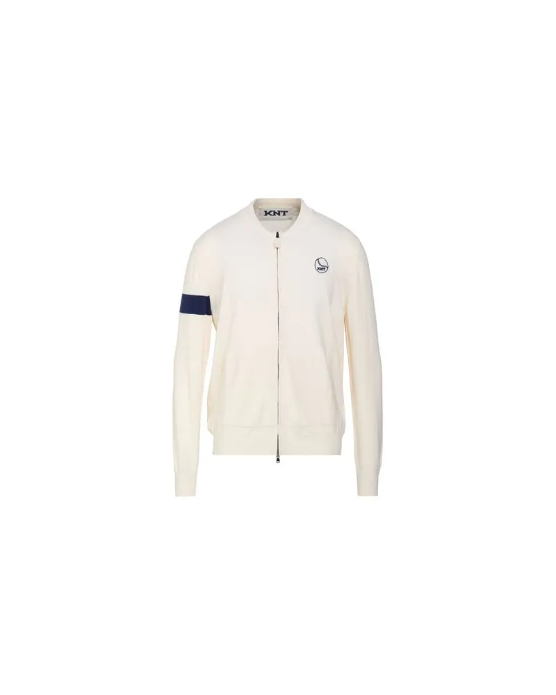 Kiton STRICKWAREN - Strickjackenauf YOOX.COM Cremeweiß