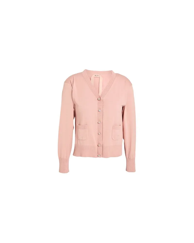 N° 21 STRICKWAREN - Strickjackenauf YOOX.COM Hellrosa