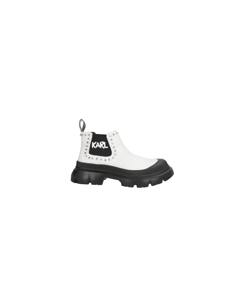 Karl Lagerfeld SCHUHE - Stiefelettenauf YOOX.COM Weiß