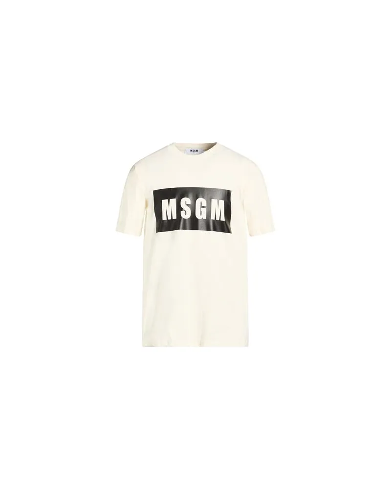 MSGM TOPS - T-shirtsauf YOOX.COM Cremeweiß