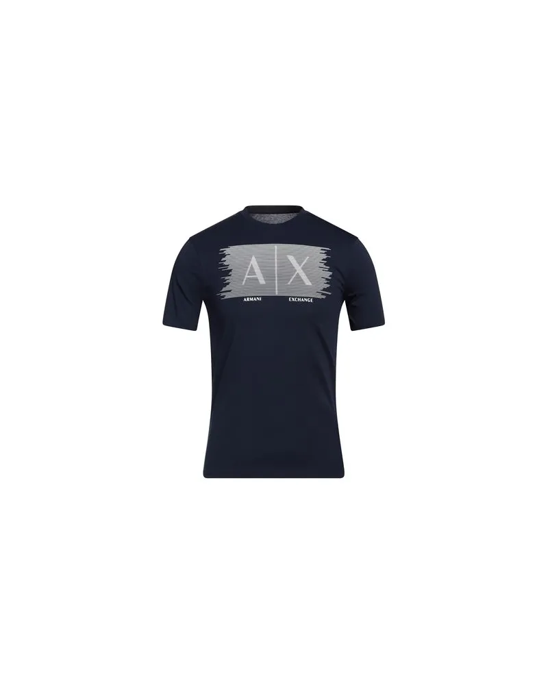 Armani Exchange TOPS - T-shirtsauf YOOX.COM Marineblau