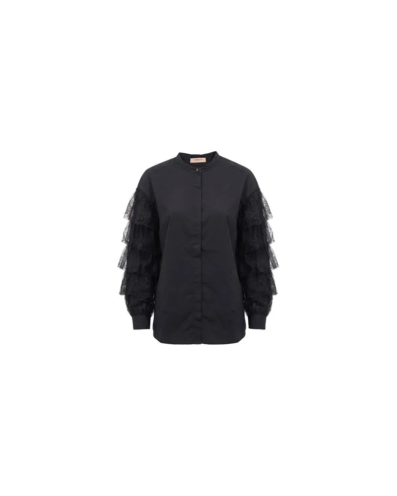 Twin-Set TOPS - Hemdenauf YOOX.COM Schwarz