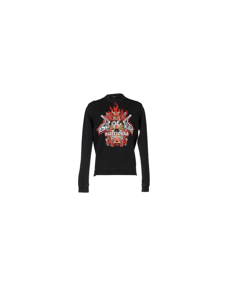 Dsquared2 TOPS - Sweatshirtsauf YOOX.COM Schwarz
