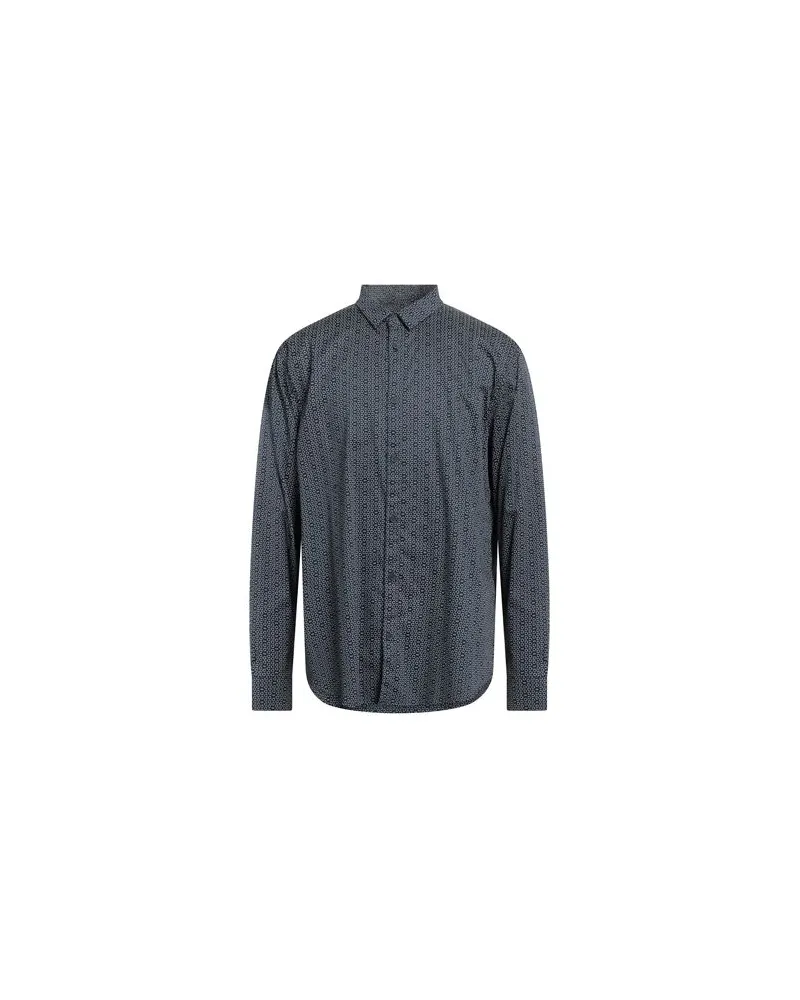 Armani Exchange TOPS - Hemdenauf YOOX.COM Nachtblau