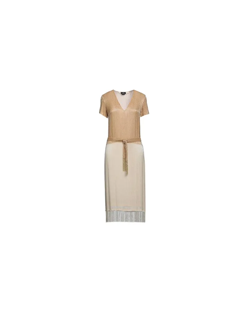 Elisabetta Franchi KLEIDER - Midi-Kleiderauf YOOX.COM Beige