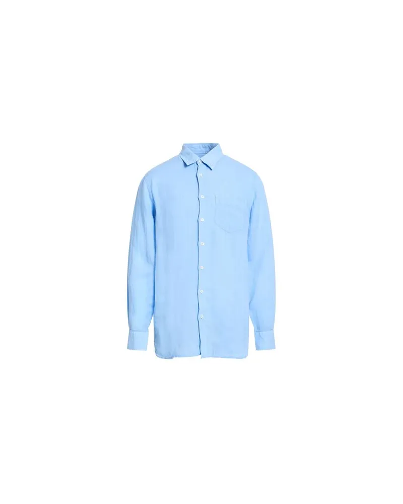 120% Lino TOPS - Hemdenauf YOOX.COM Hellblau