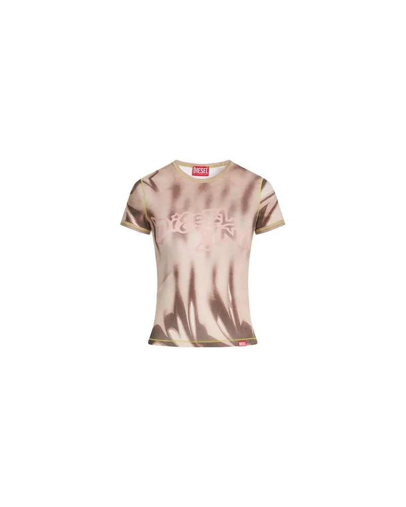 Diesel TOPS - T-shirtsauf YOOX.COM Hellbraun
