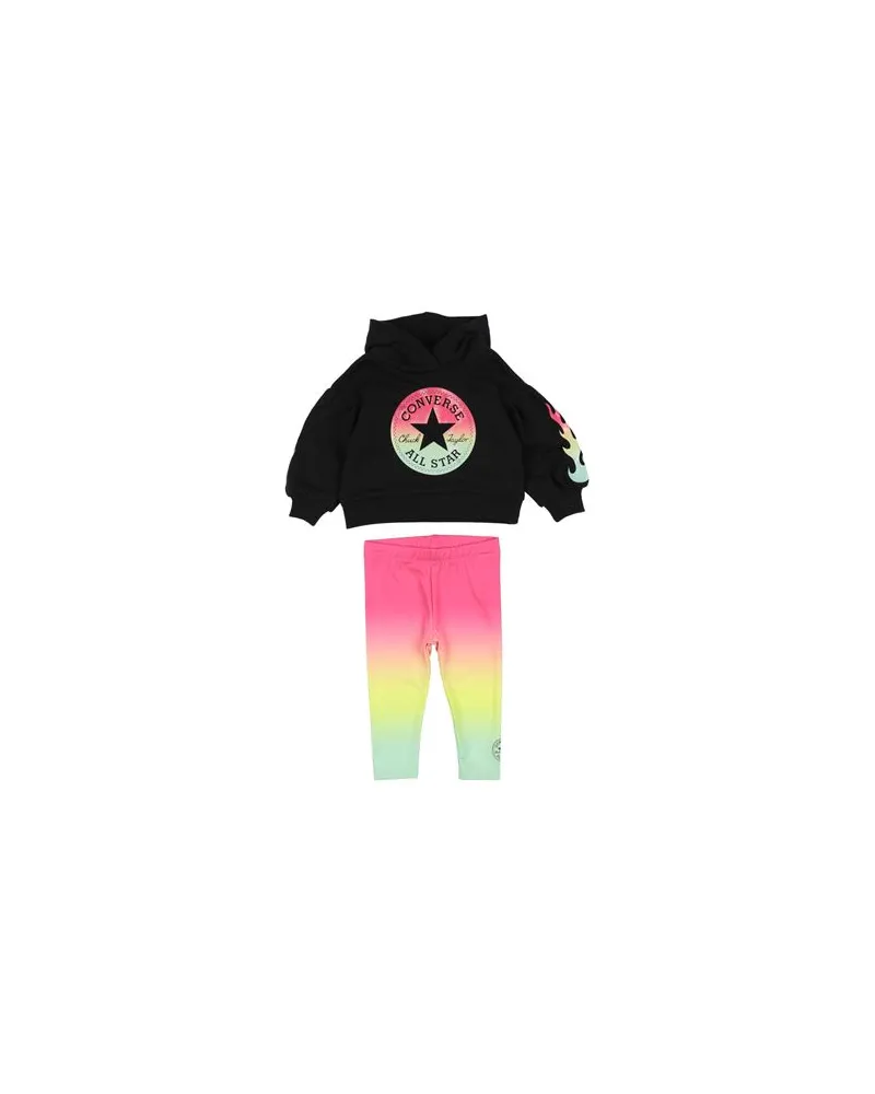 Converse GRADIENT HOODIE & JOGGER SET  - NEUGEBORENE - Babykleidung-Setsauf YOOX.COM Schwarz