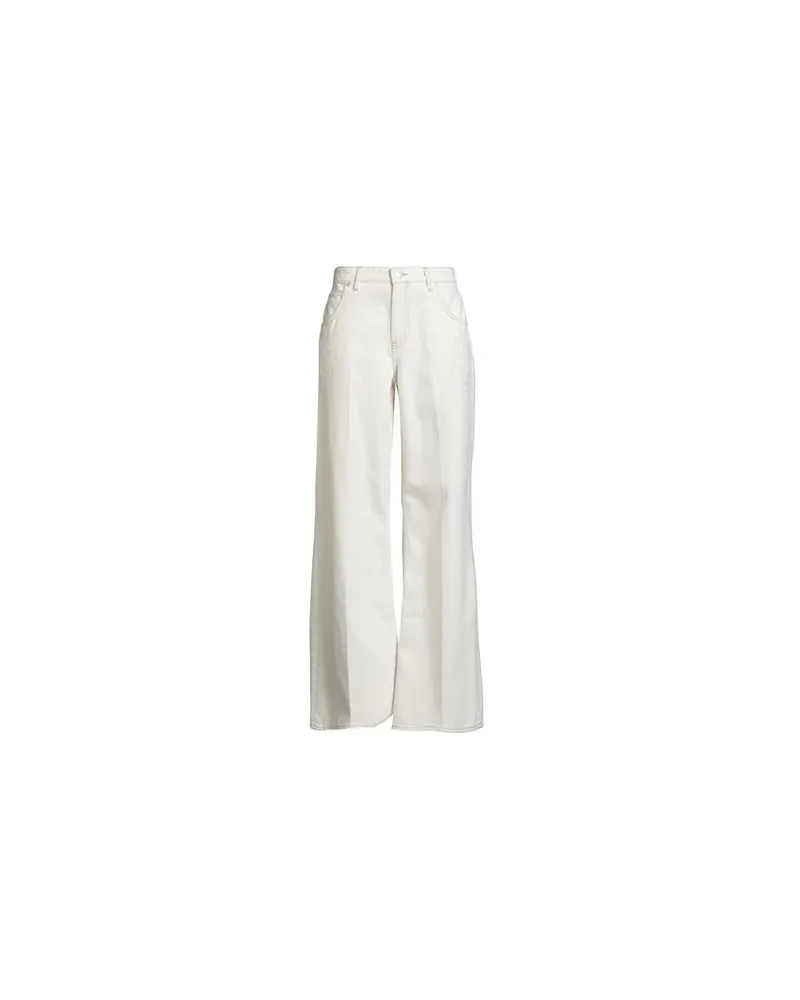 Maje HOSEN & RÖCKE - Jeanshosenauf YOOX.COM Elfenbein