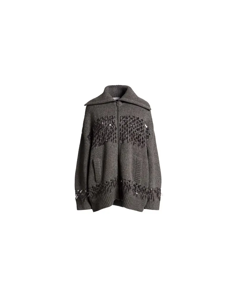 Brunello Cucinelli STRICKWAREN - Strickjackenauf YOOX.COM Grau