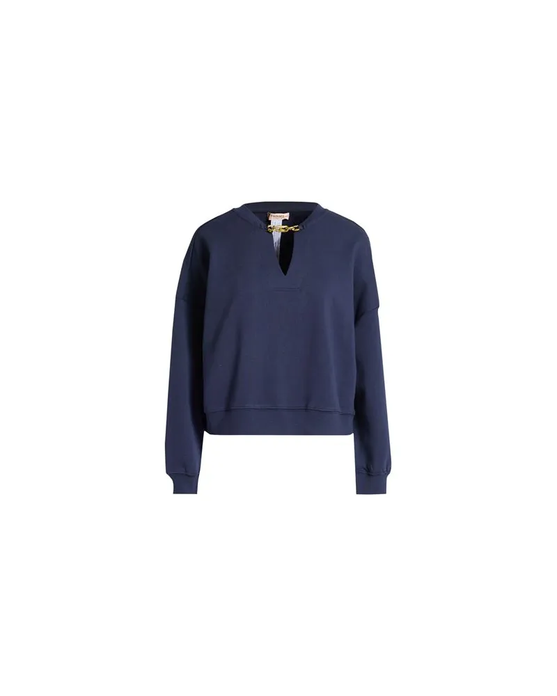 Twin-Set TOPS - Sweatshirtsauf YOOX.COM Marineblau