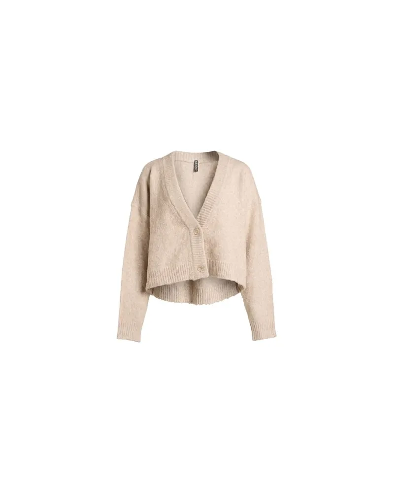 Pieces STRICKWAREN - Strickjackenauf YOOX.COM Beige
