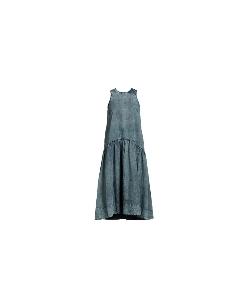 Ganni KLEIDER - Midi-Kleiderauf YOOX.COM Taubenblau