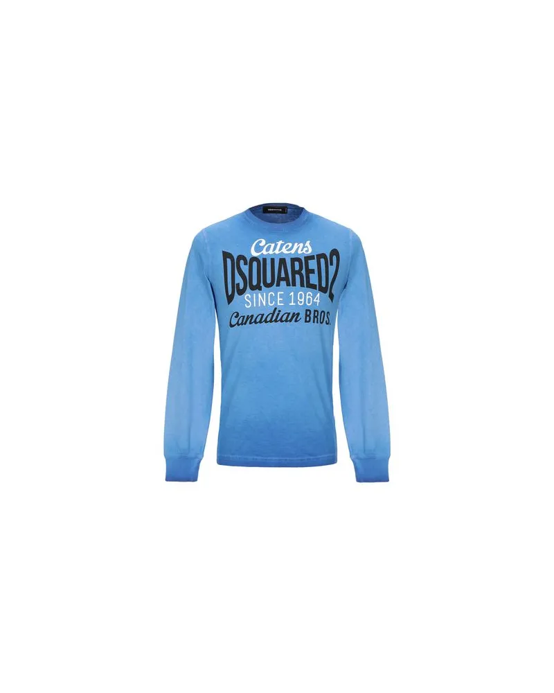 Dsquared2 TOPS - T-shirtsauf YOOX.COM Azurblau